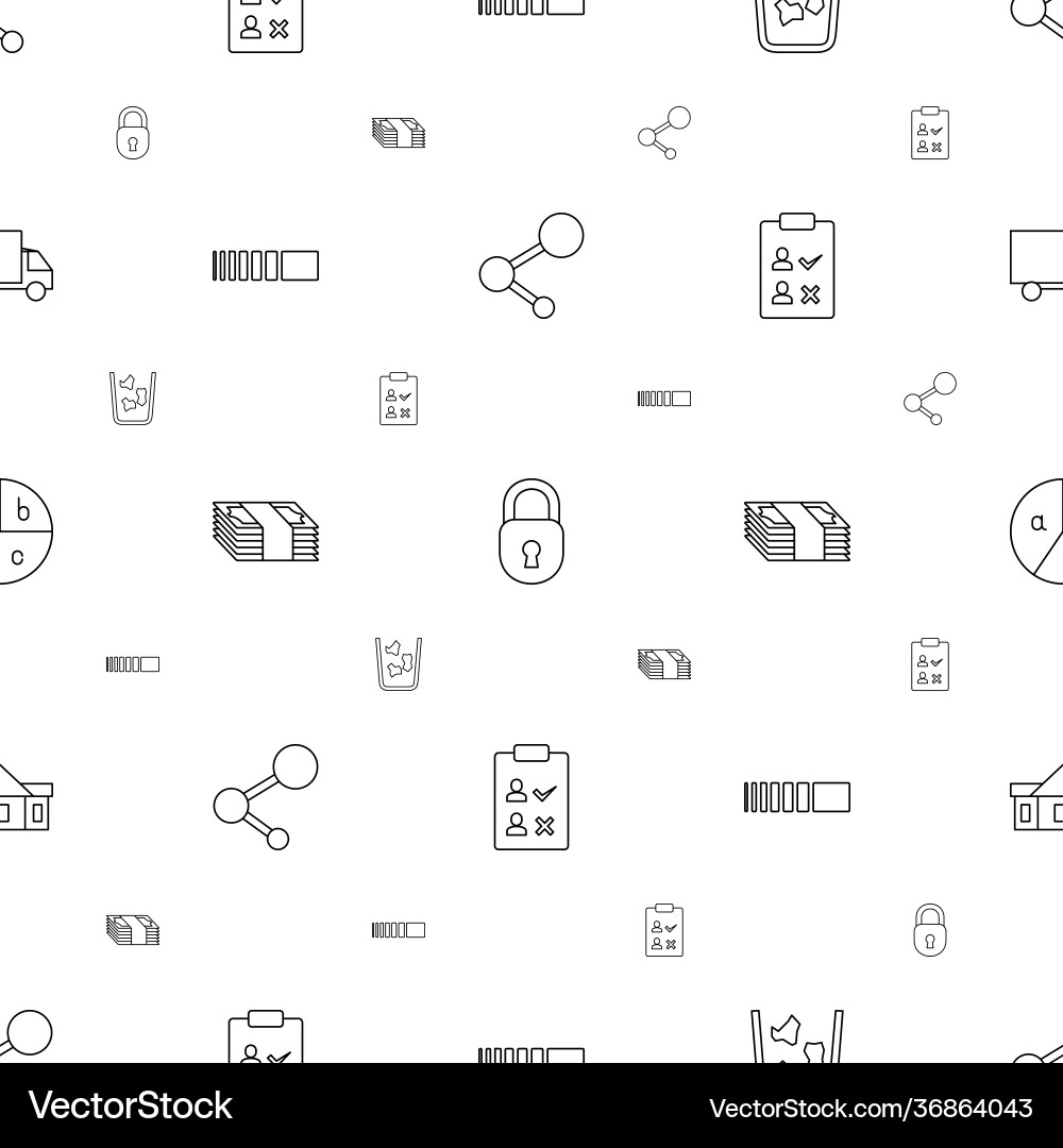 Web icons pattern seamless white background Vector Image