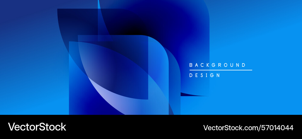 Abstract blue design layers create depth modern Abstract blue design layers create depth modern vector image