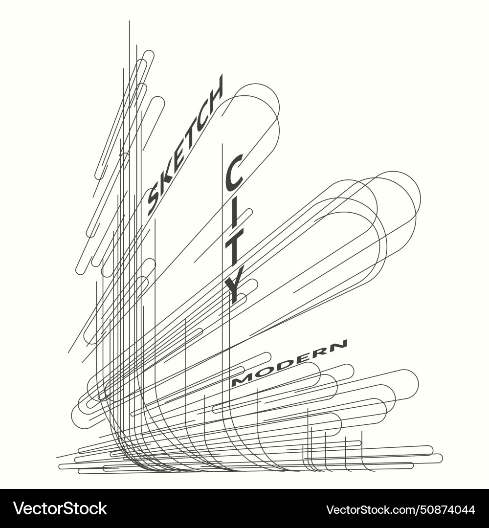 Architecture of the modern city Royalty Free Vector Image