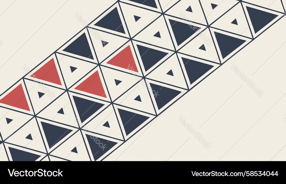Geometric Triangle Path Vector Image