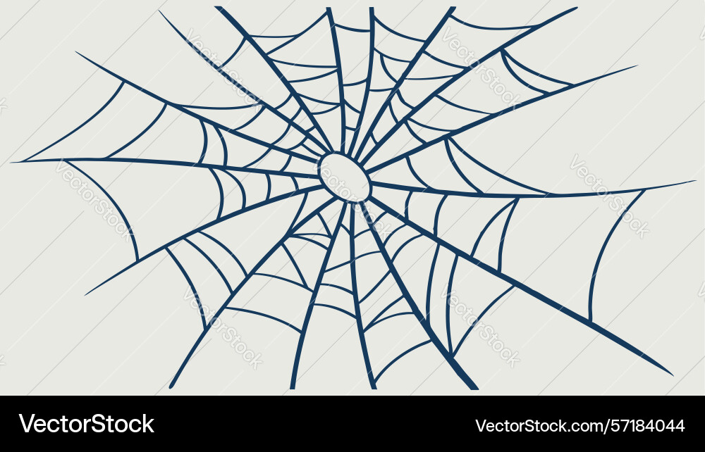 Intricate spider web detail design generative ai vector image