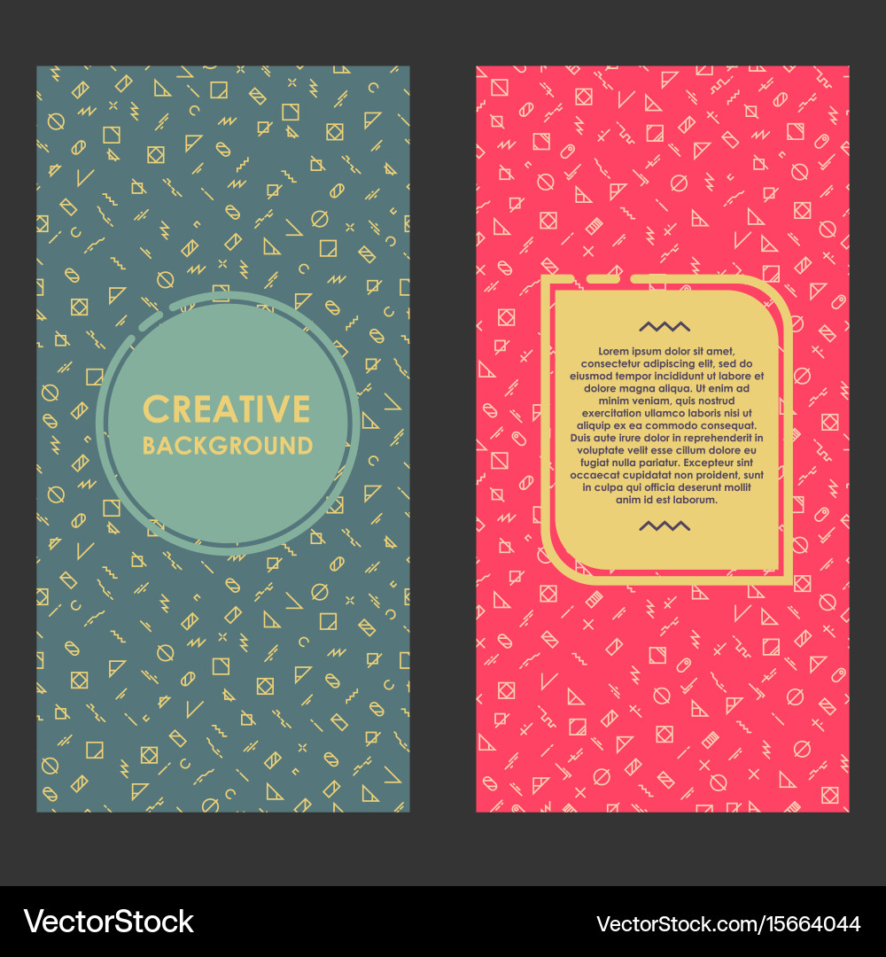 Modern layout with creative background abstract vector image