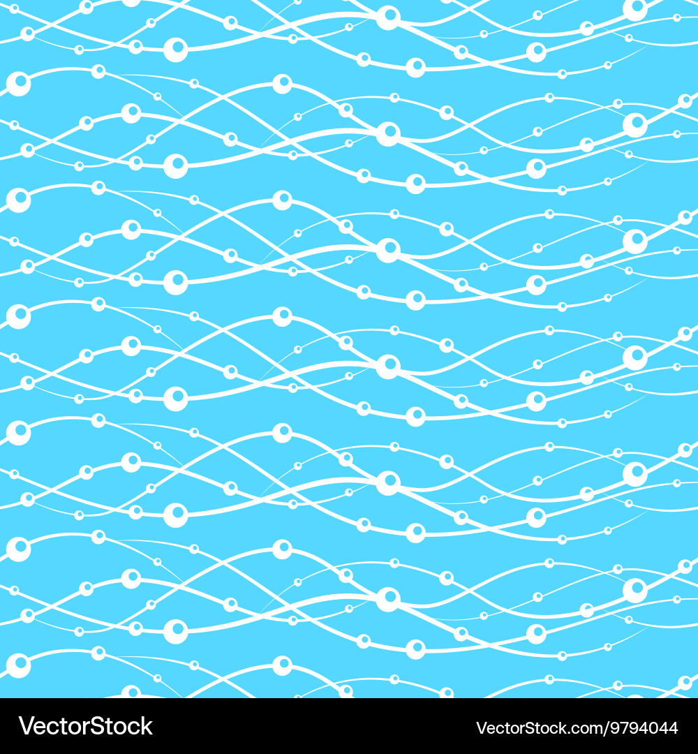 Seamless pattern with bubbles vector image