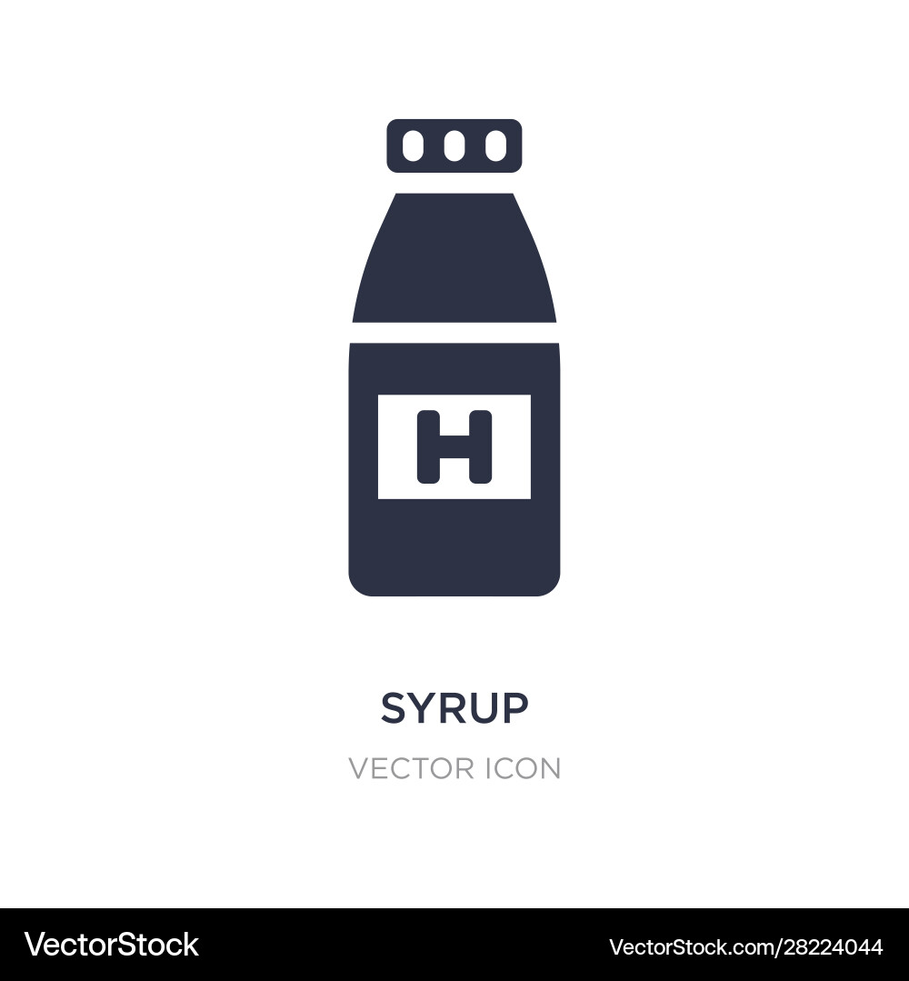 Syrup icon on white background simple element Syrup icon on white background simple element Vector Image