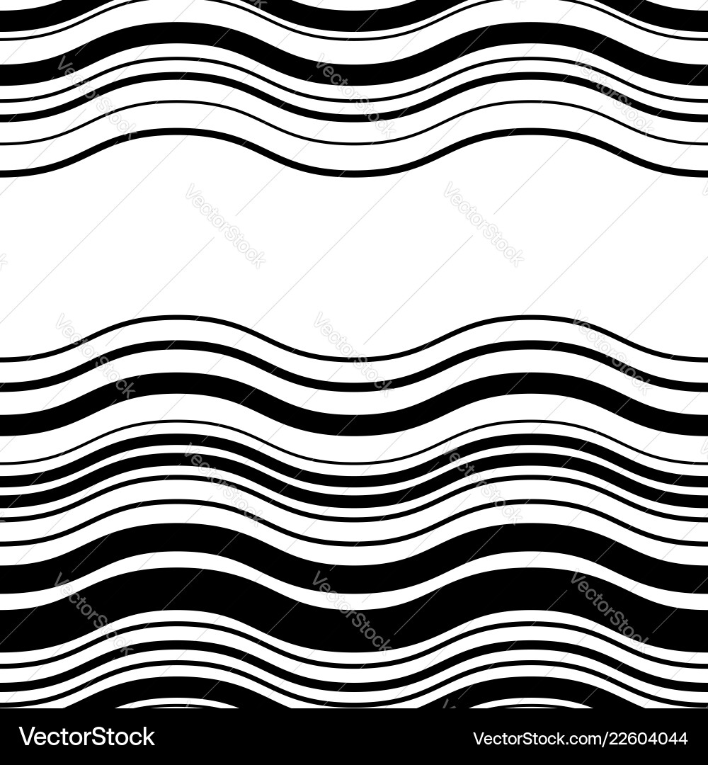 Wavy zig-zag horizontal parallel lines abstract Vector Image