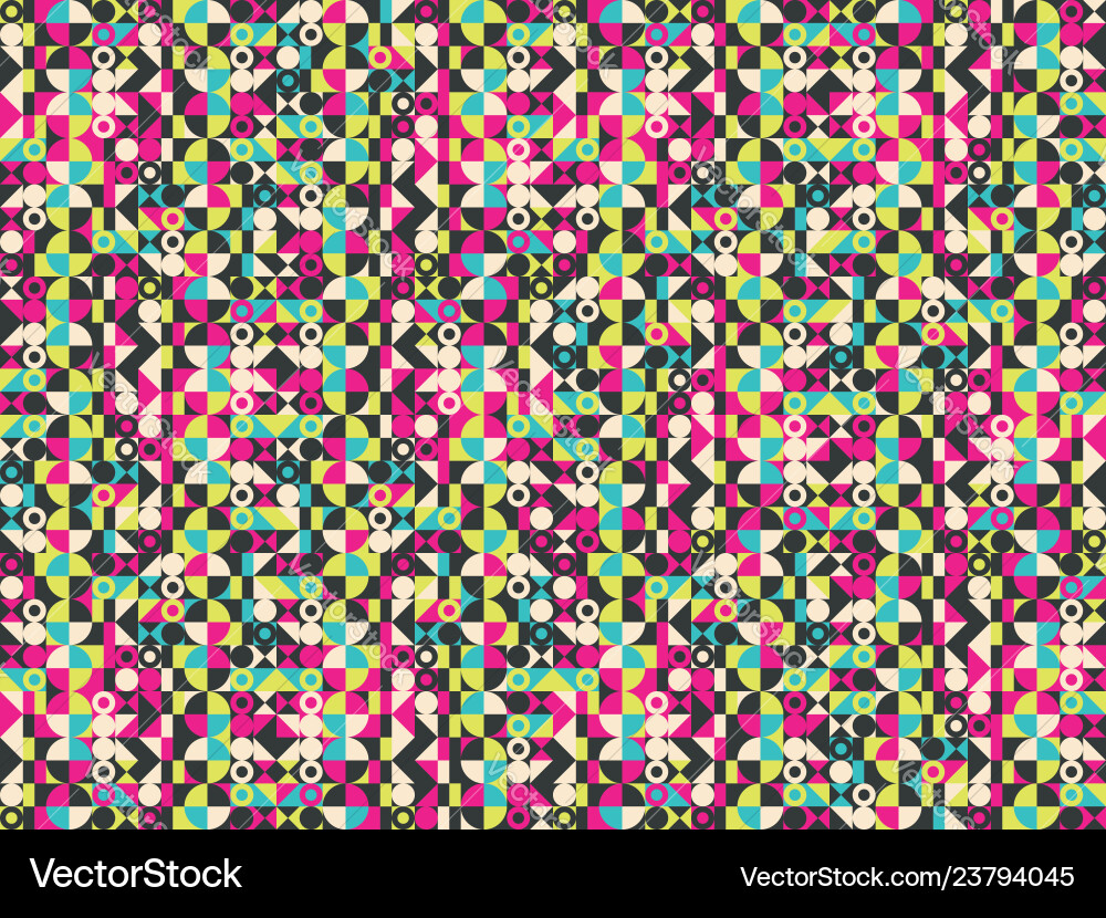 Abstract colorful geometric design pattern Vector Image