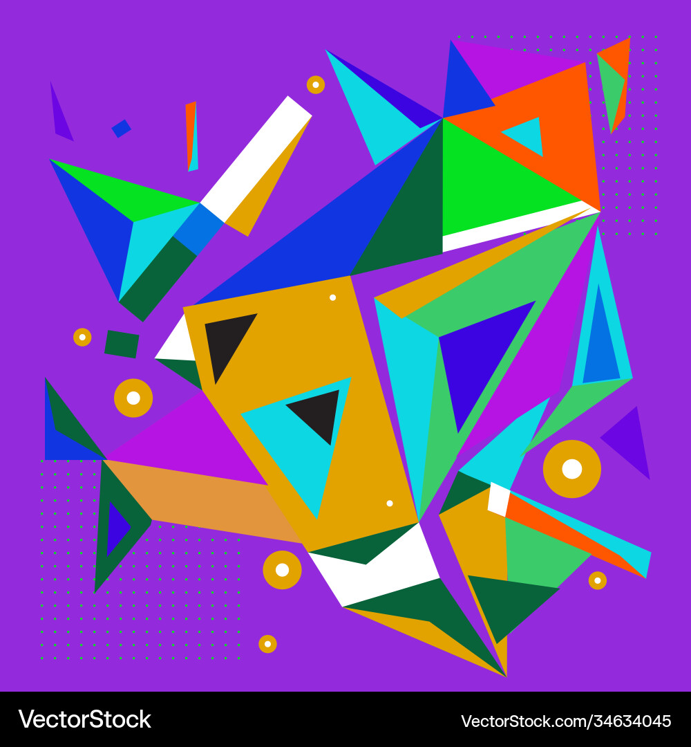 Abstract modern triangles background pattern Vector Image