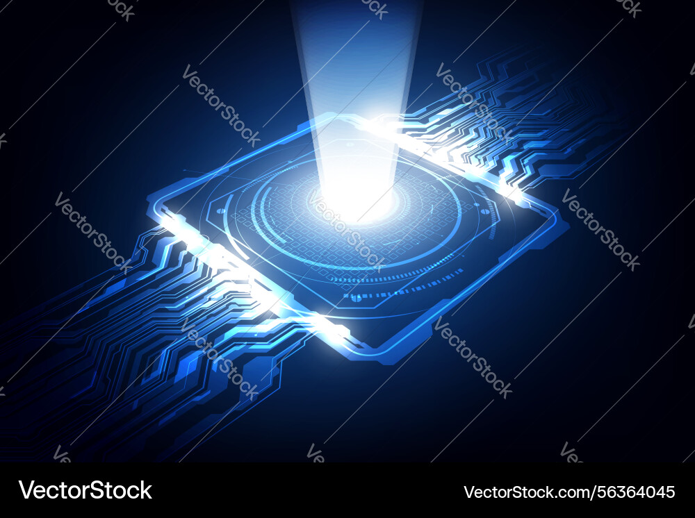 Abstract technology chip processor background Abstract technology chip processor background vector image