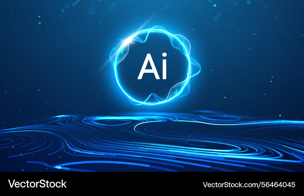 Ai background abstract data digital tech science Ai background abstract data digital tech science vector image