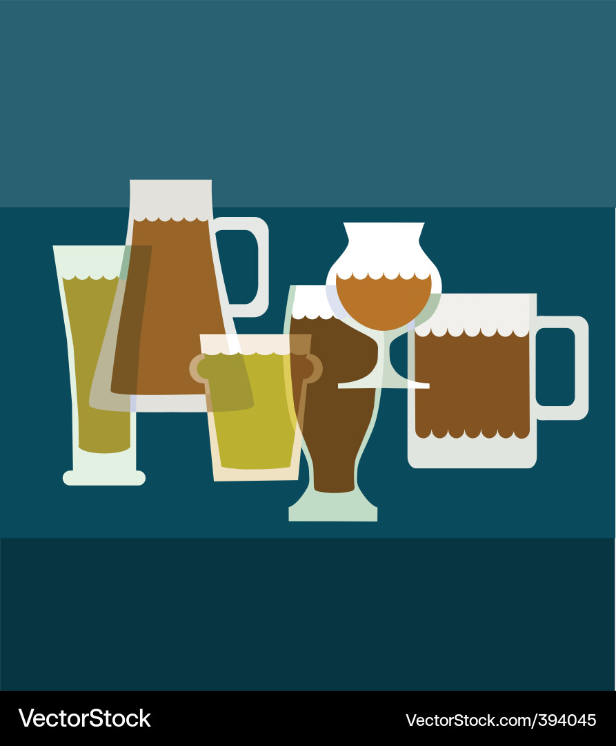 Alcoholic drinks Royalty Free Vector Image - VectorStock