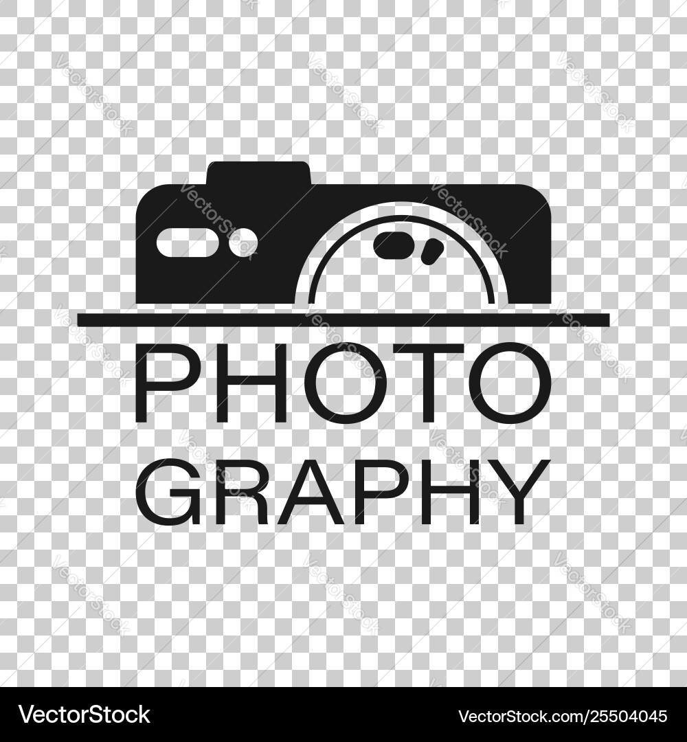 Camera device sign icon in transparent style vector image
