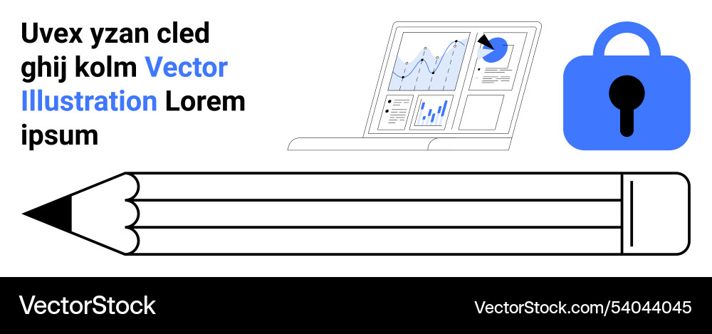 Creative data visualization and security elements Creative data visualization and security elements Vector Image