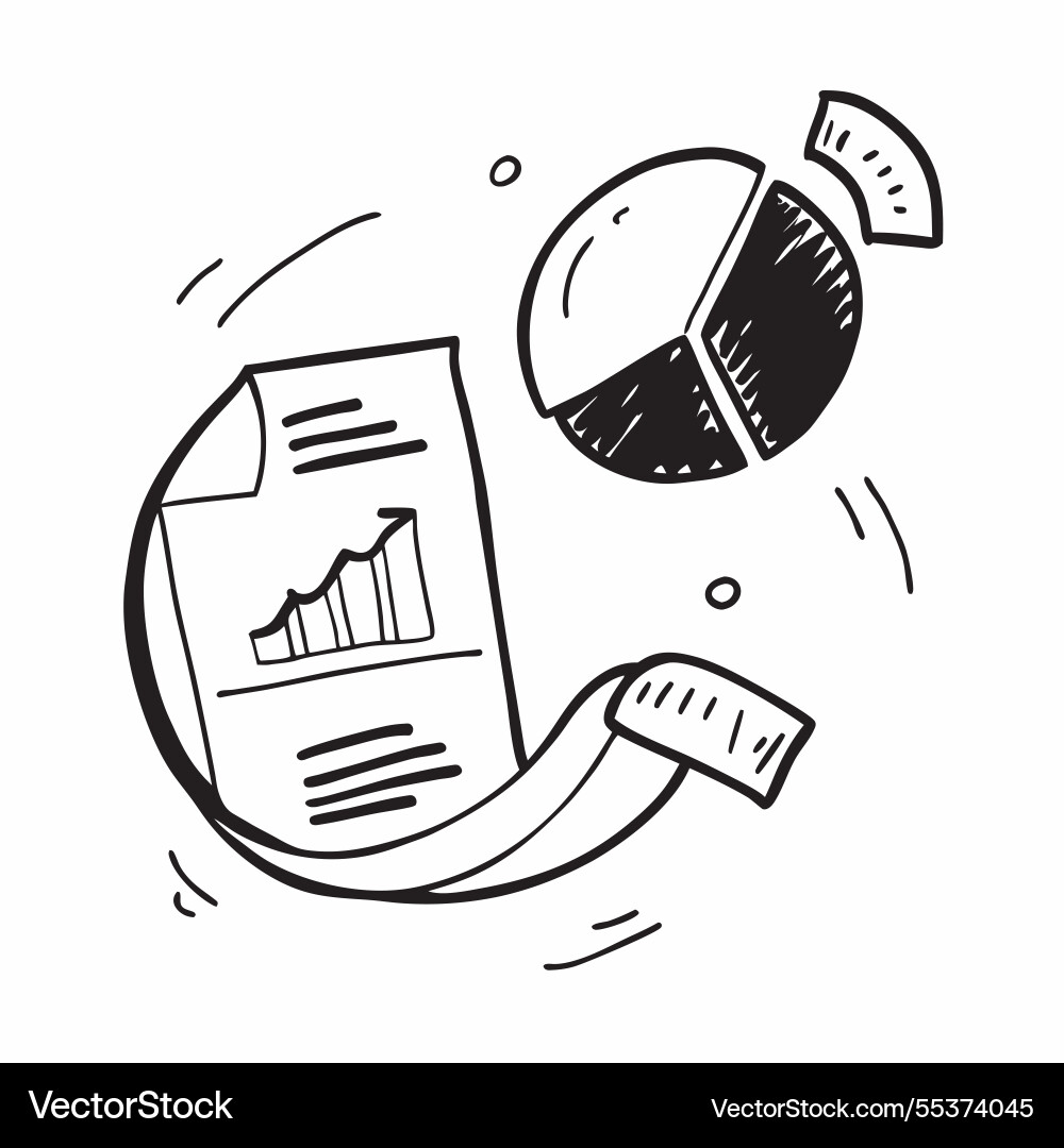 Flat design as pie chart icon with copy space Vector Image