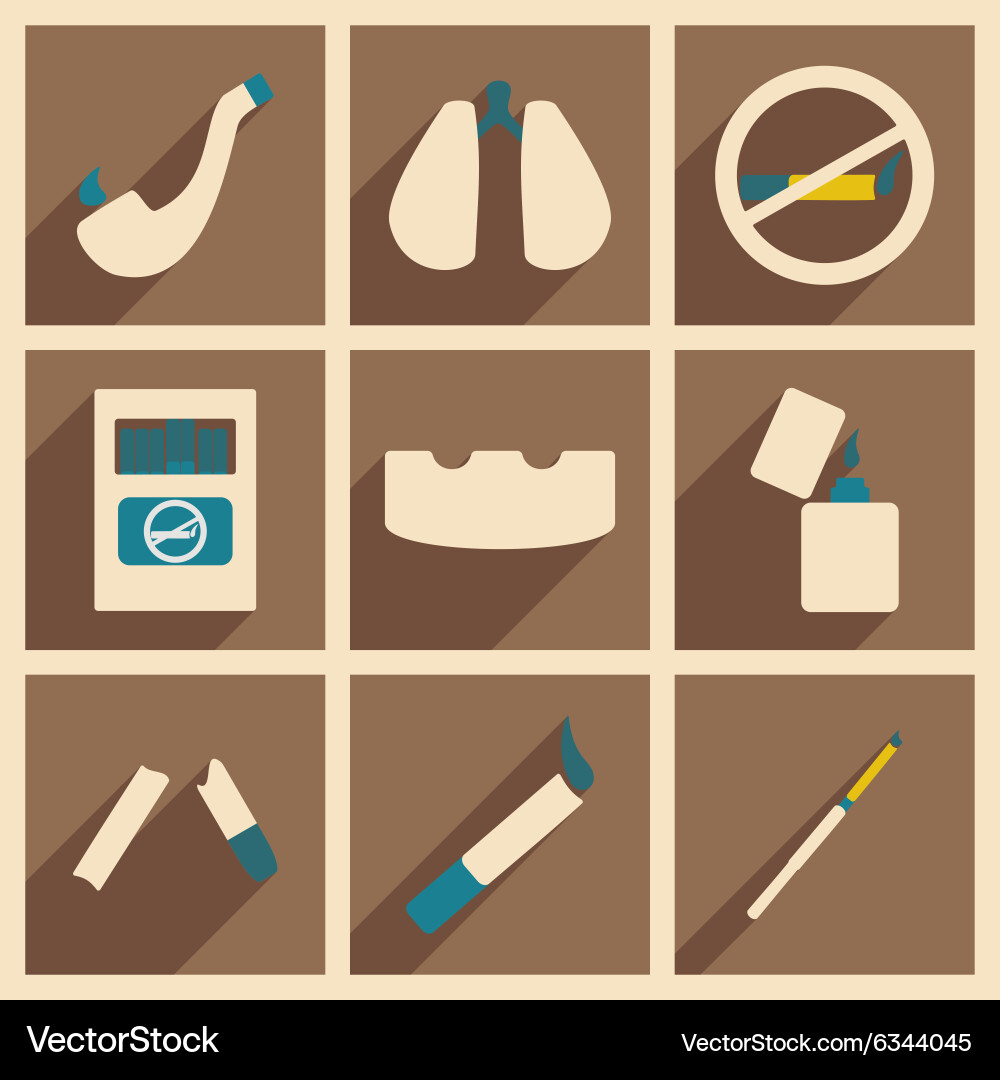 Flat with shadow concept and mobile application vector image