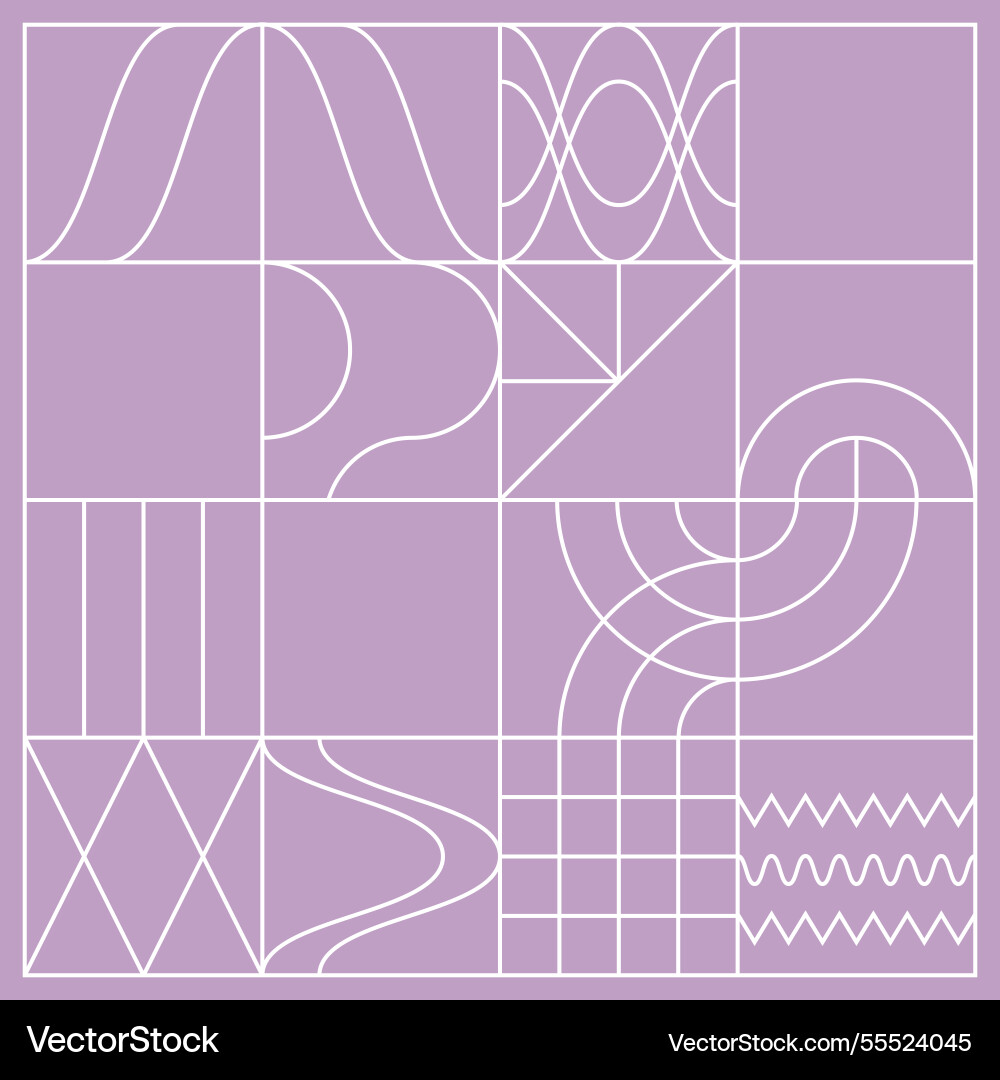 Geometric pattern in a minimalist style an idea vector image