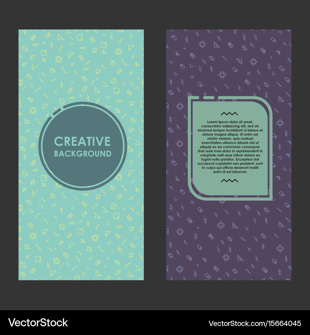 Modern layout with creative background abstract vector image