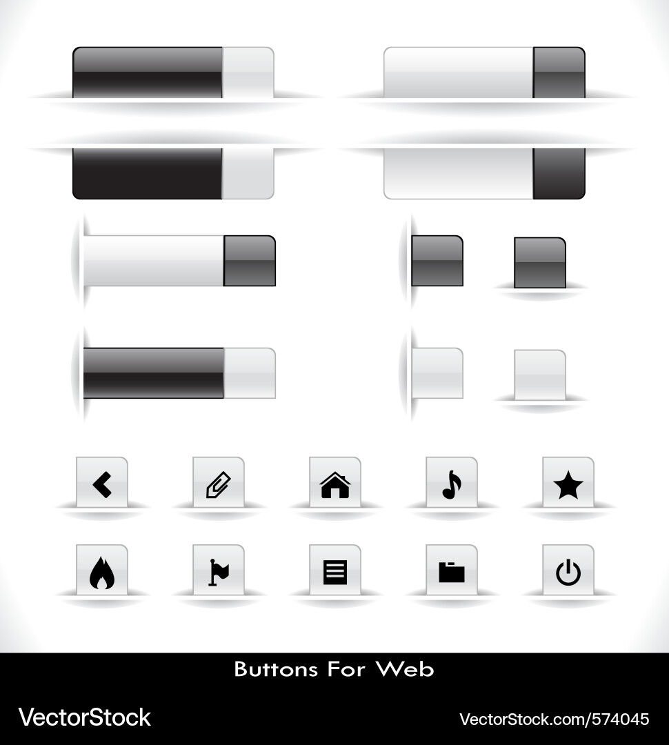 Modern Web Icon Set vector image