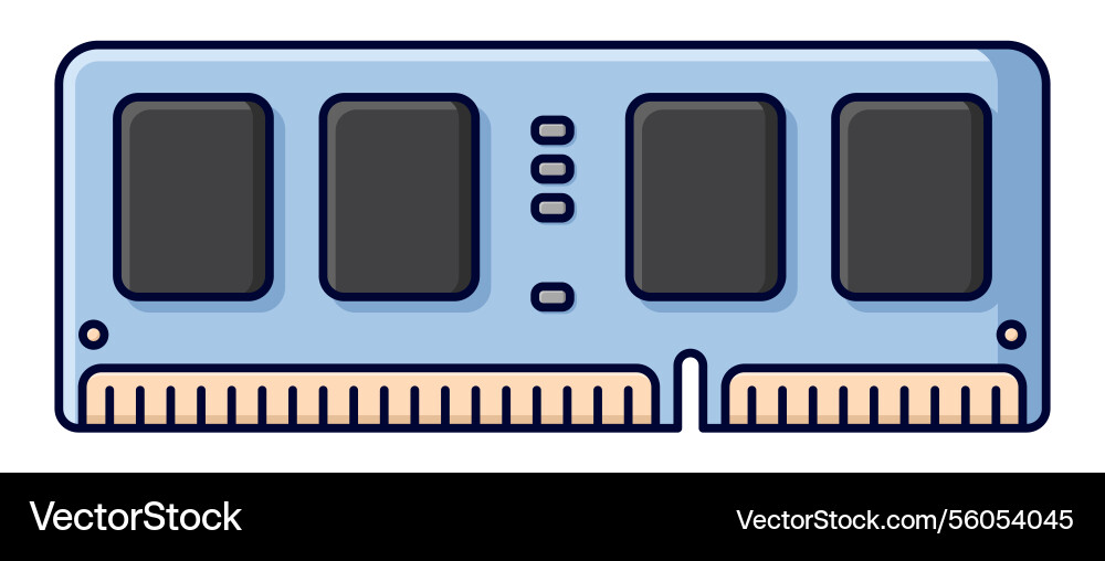 Ram Speicher Computer-Symbol zufällig Ram Speicher Computer-Symbol zufällig vektorbild