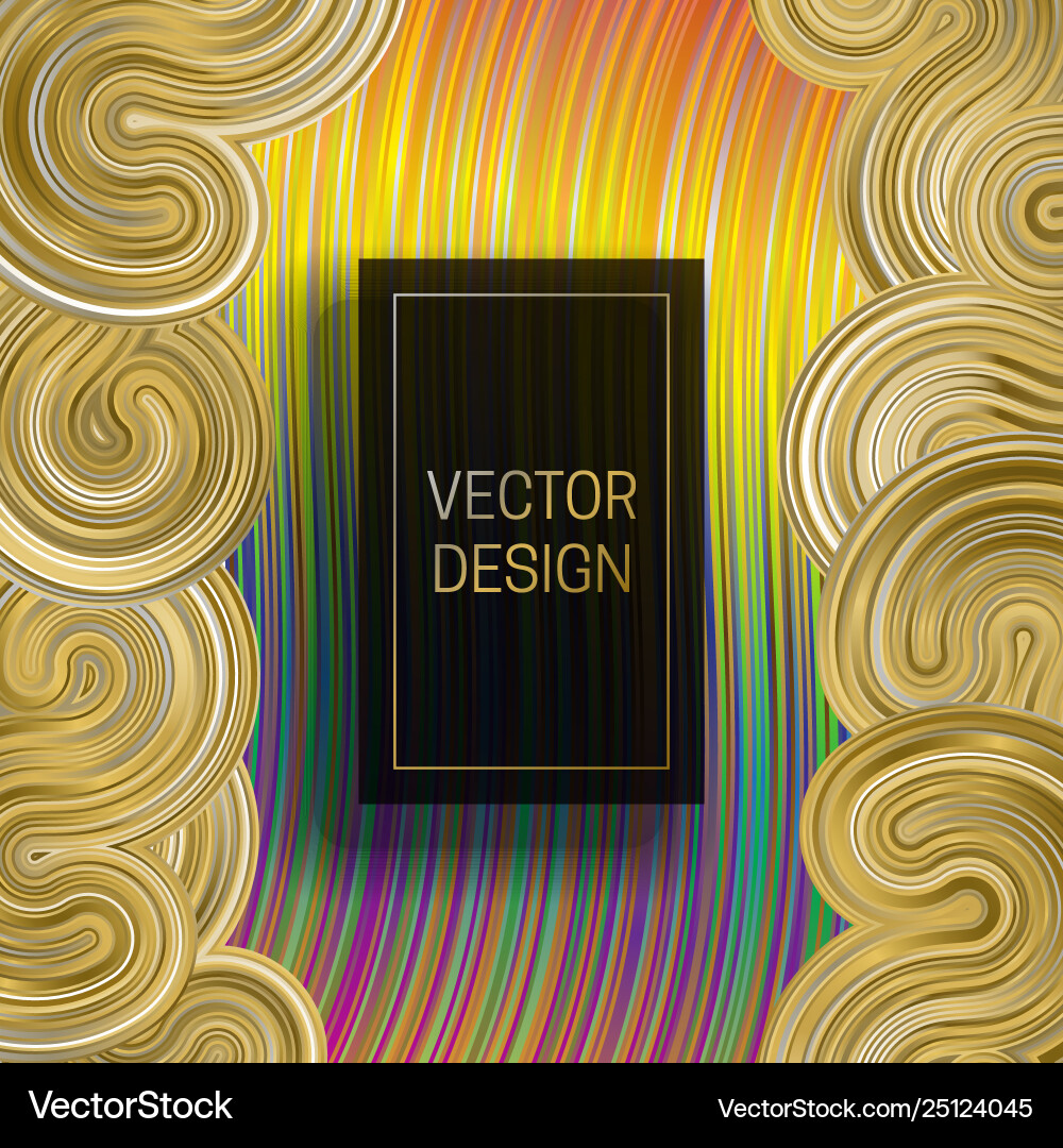 Rectangular frame on dynamic colorful background Rectangular frame on dynamic colorful background vector image