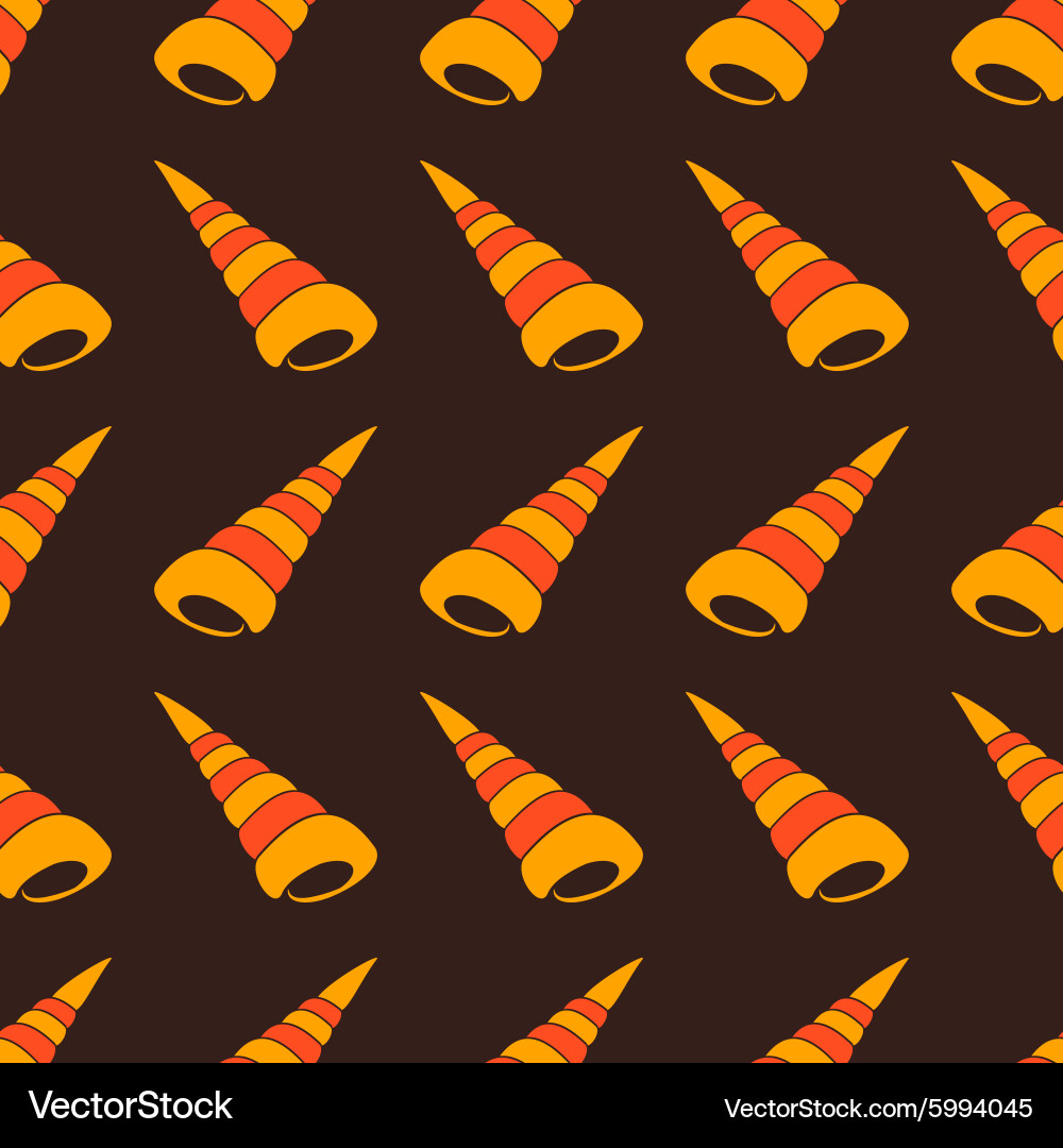 Seamless background with shells vector image