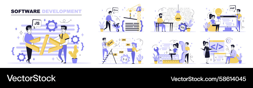 Software Development Concept Vector Image