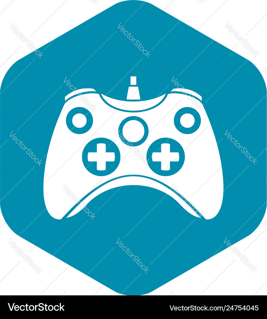 Video game controller icon simple style Vector Image