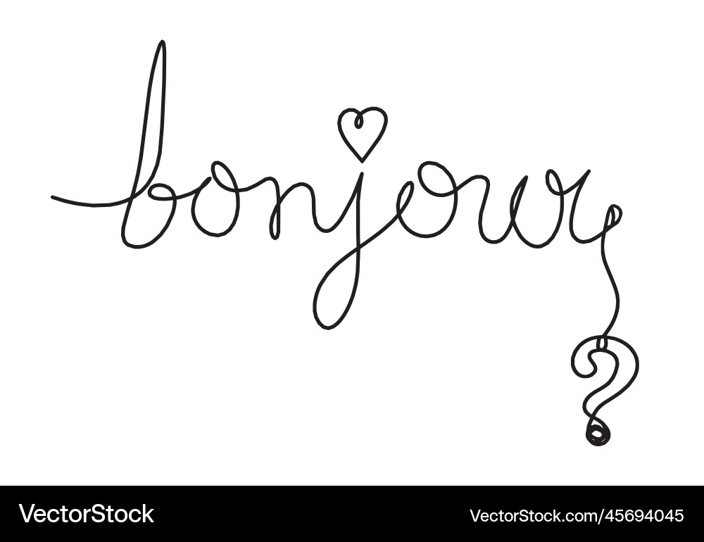 With question mark as continuous line drawing With question mark as continuous line drawing vector image