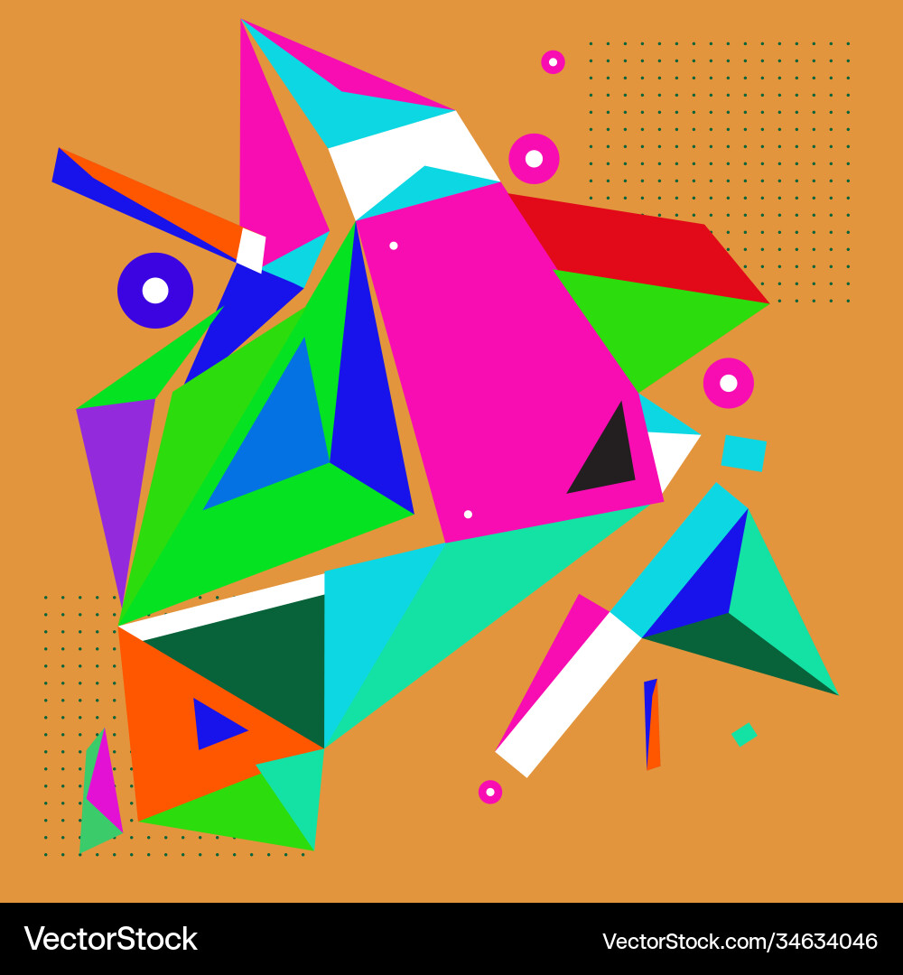 Abstract modern triangles background pattern vector image