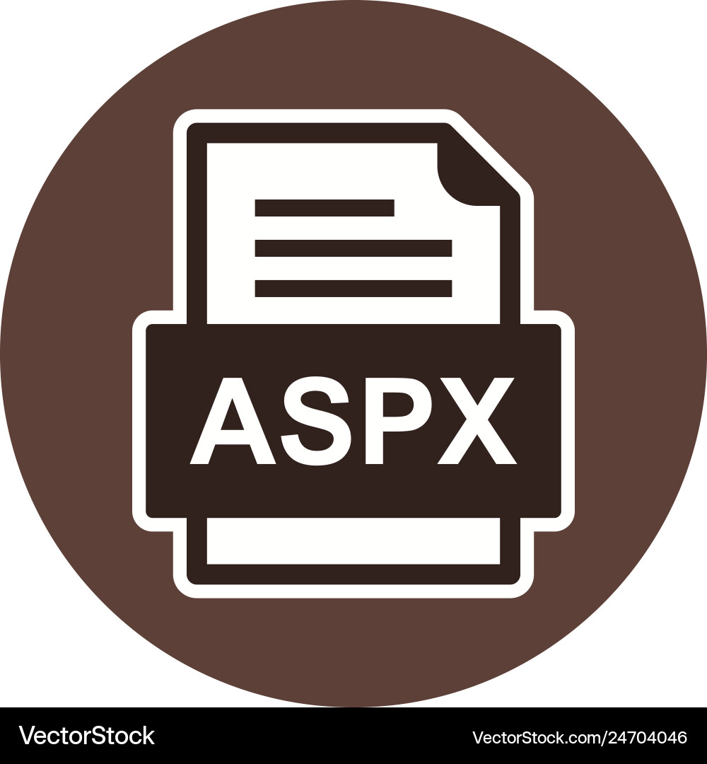 Aspx file document icon Vector Image