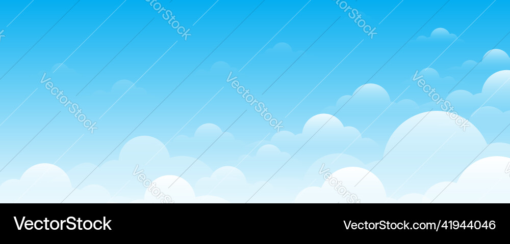 Blue sky background with clouds Royalty Free Vector Image