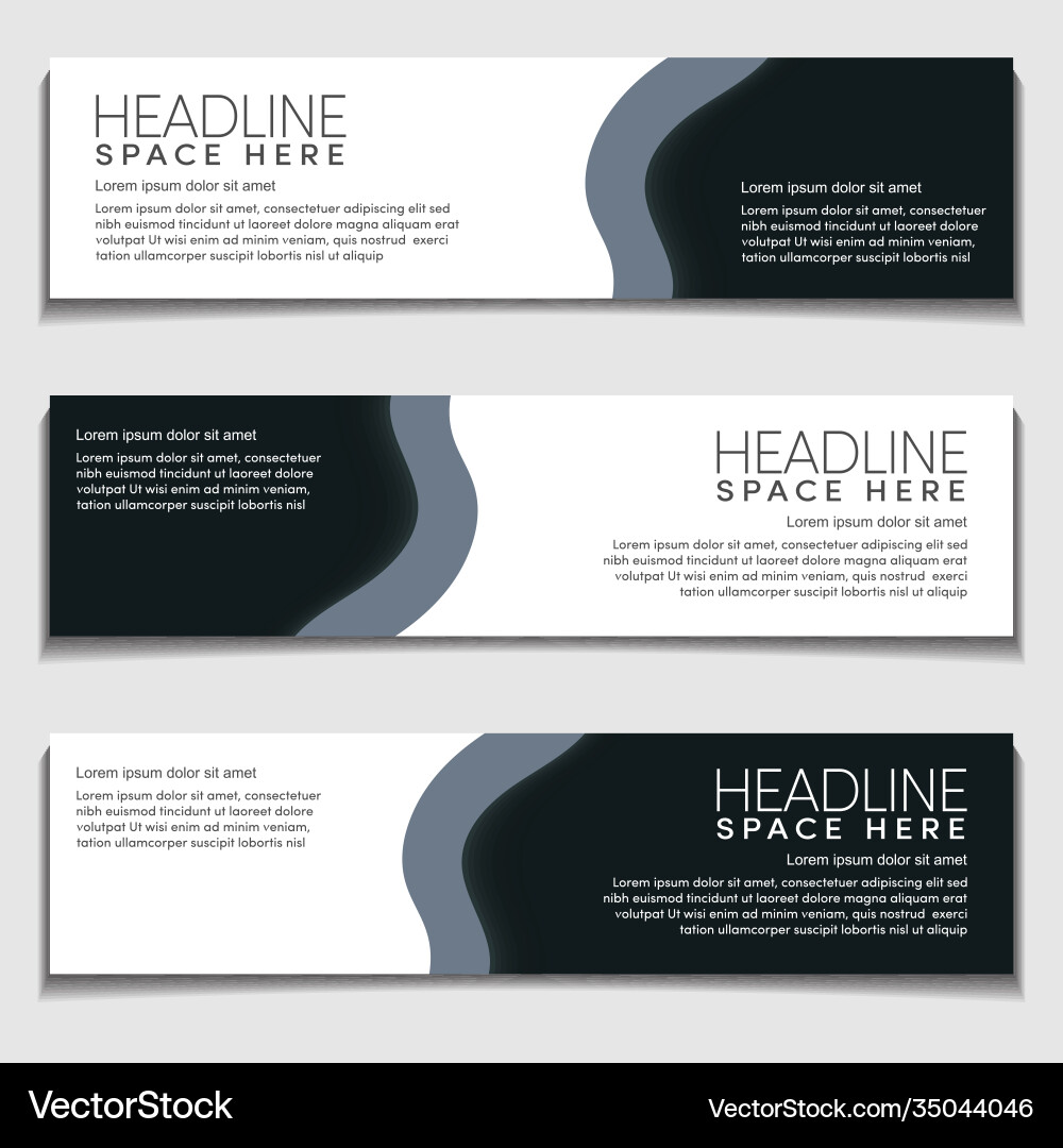 Header web banner background template gradient Header web banner background template gradient vector image