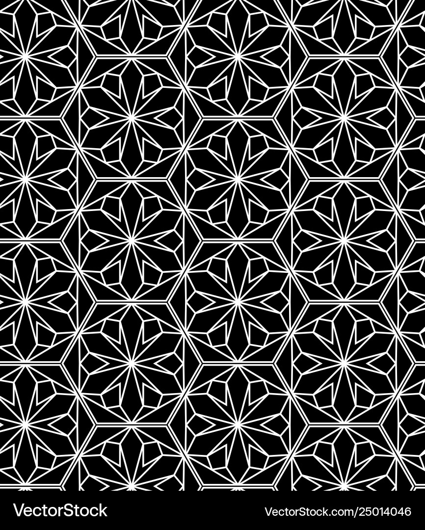 Islamic pattern seamless geometric Islamic pattern seamless geometric vector image