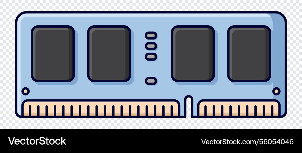 Ram memory computer icon random Ram memory computer icon random vector image