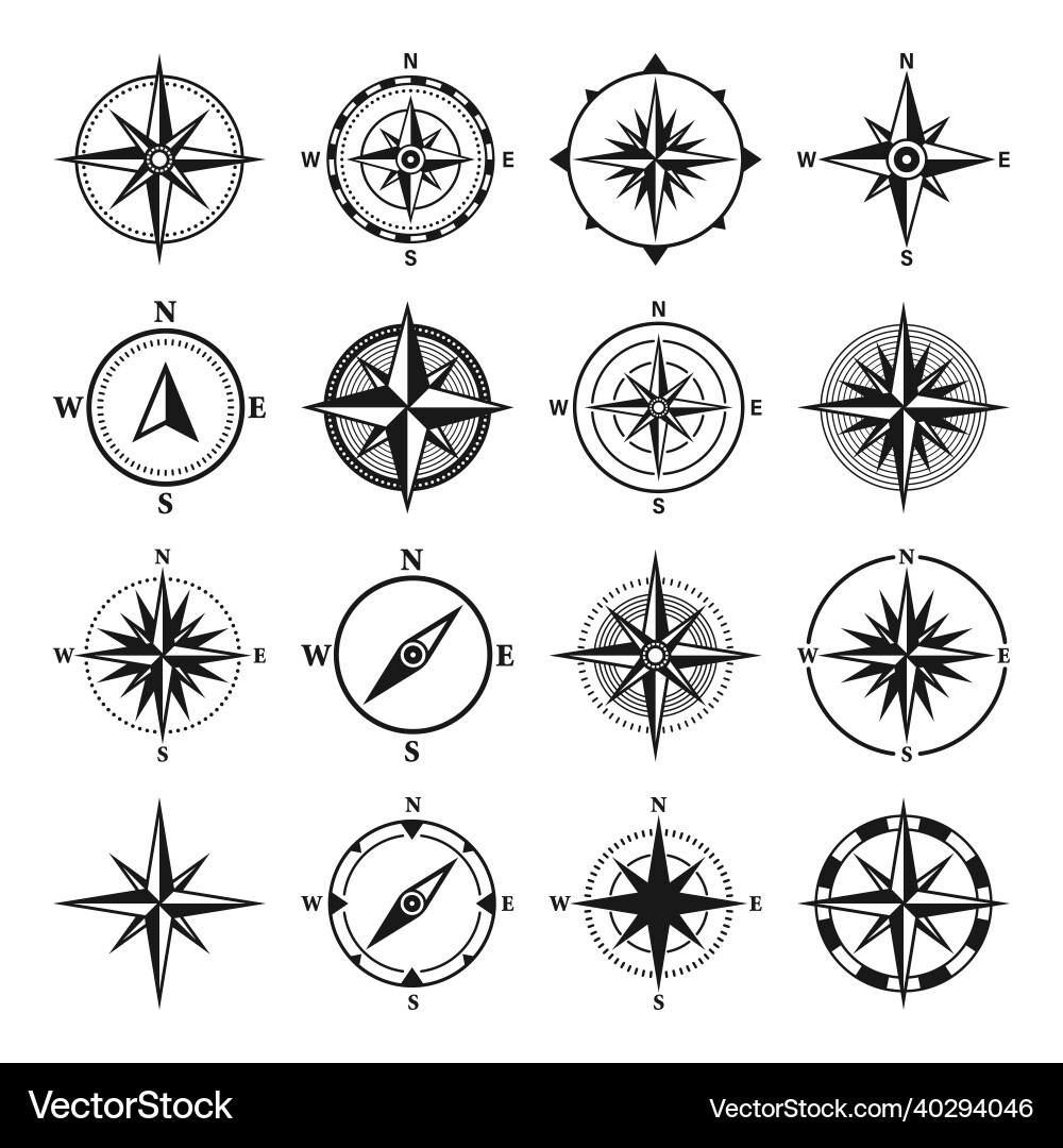 Vintage Marine Wind Rose nautische Diagramm Vintage Marine Wind Rose nautische Diagramm vektorbild