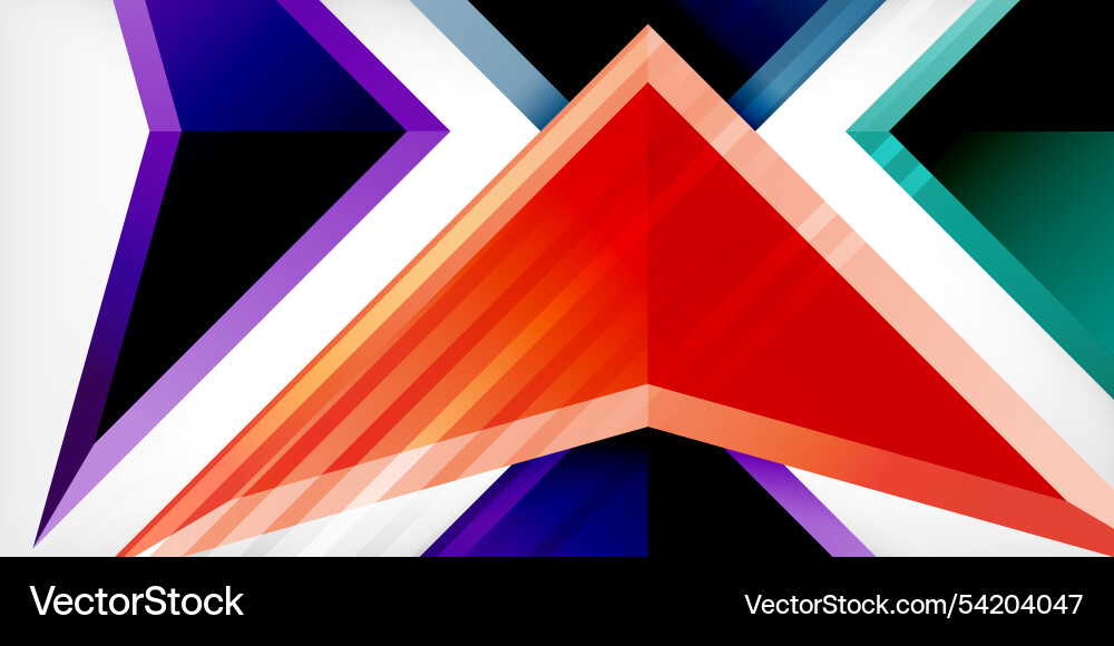 Abstract background color triangles and arrows Abstract background color triangles and arrows Vector Image