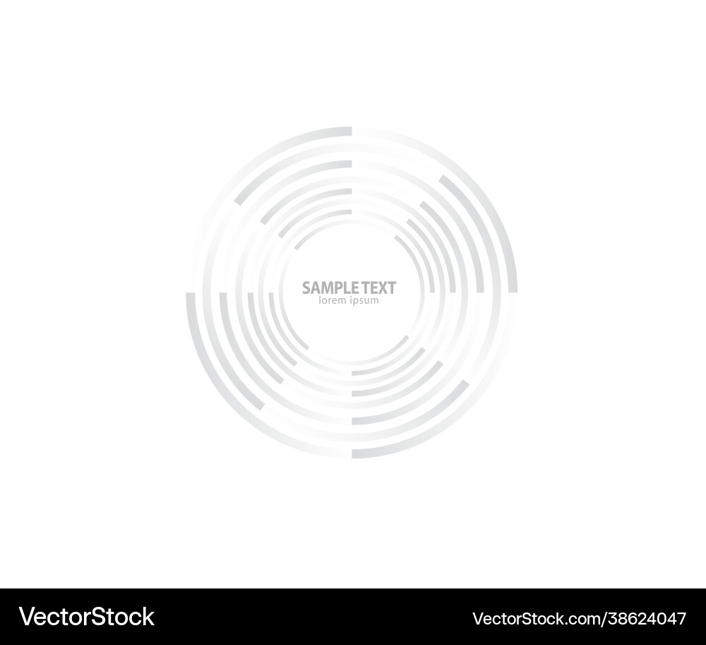 Abstract lines in circle form design element Abstract lines in circle form design element vector image