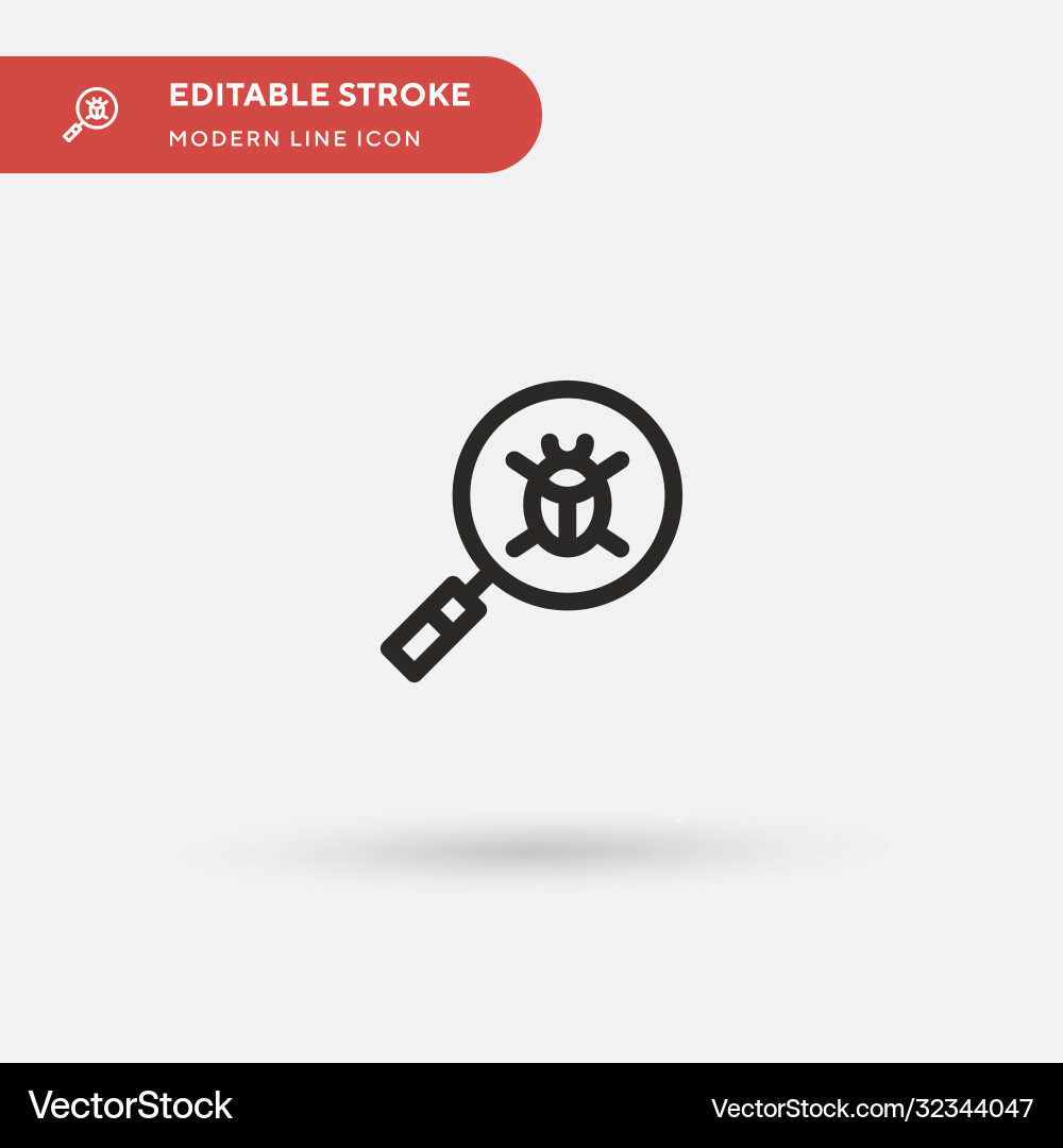 Bug simple icon symbol design Bug simple icon symbol design Vector Image