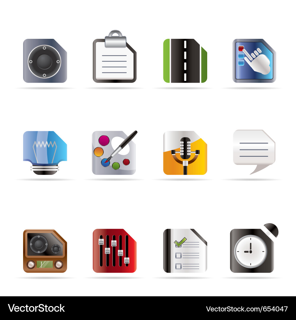 Computer and internet icons Vector Image