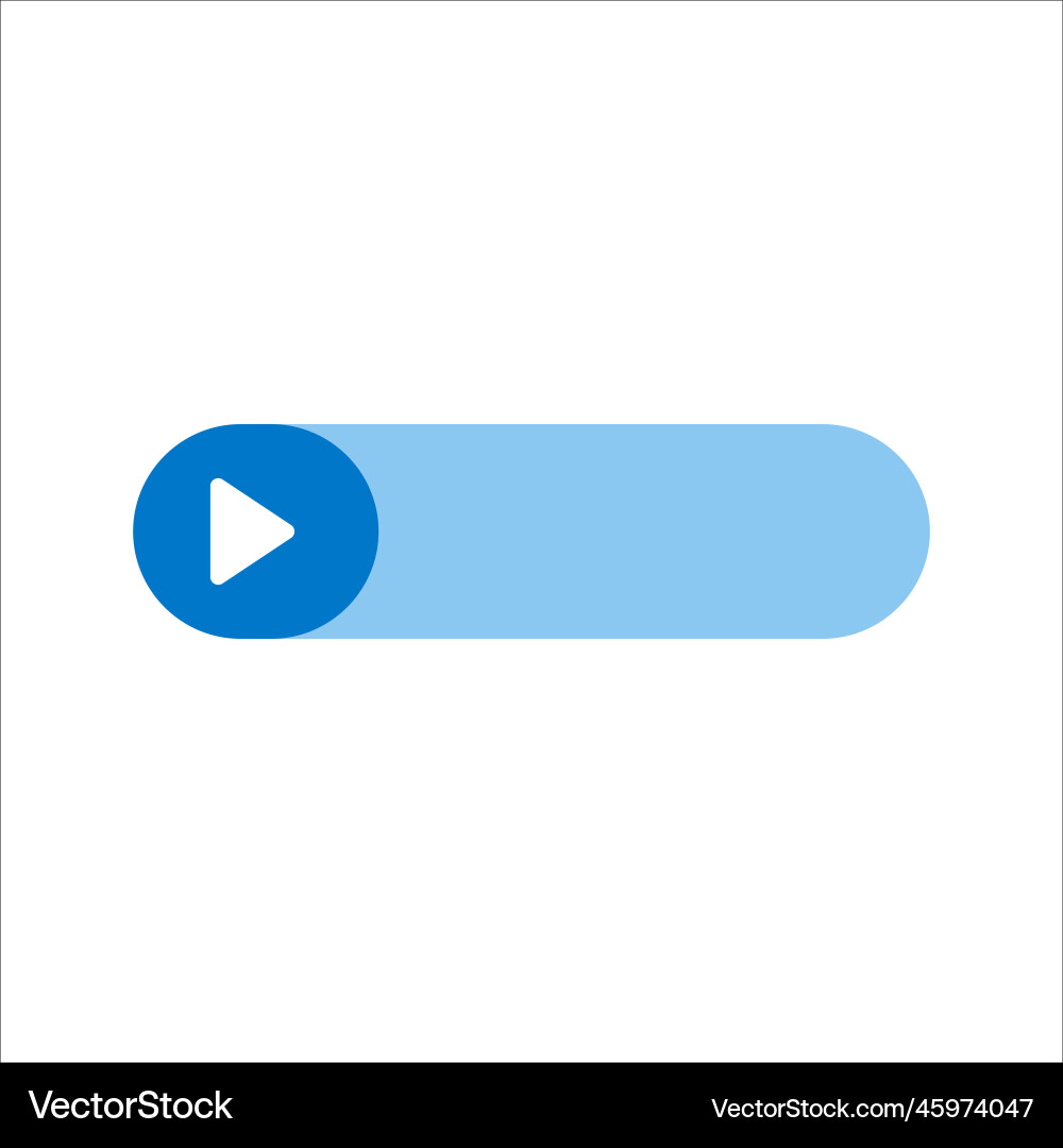 Flat click button Flat click button vector image
