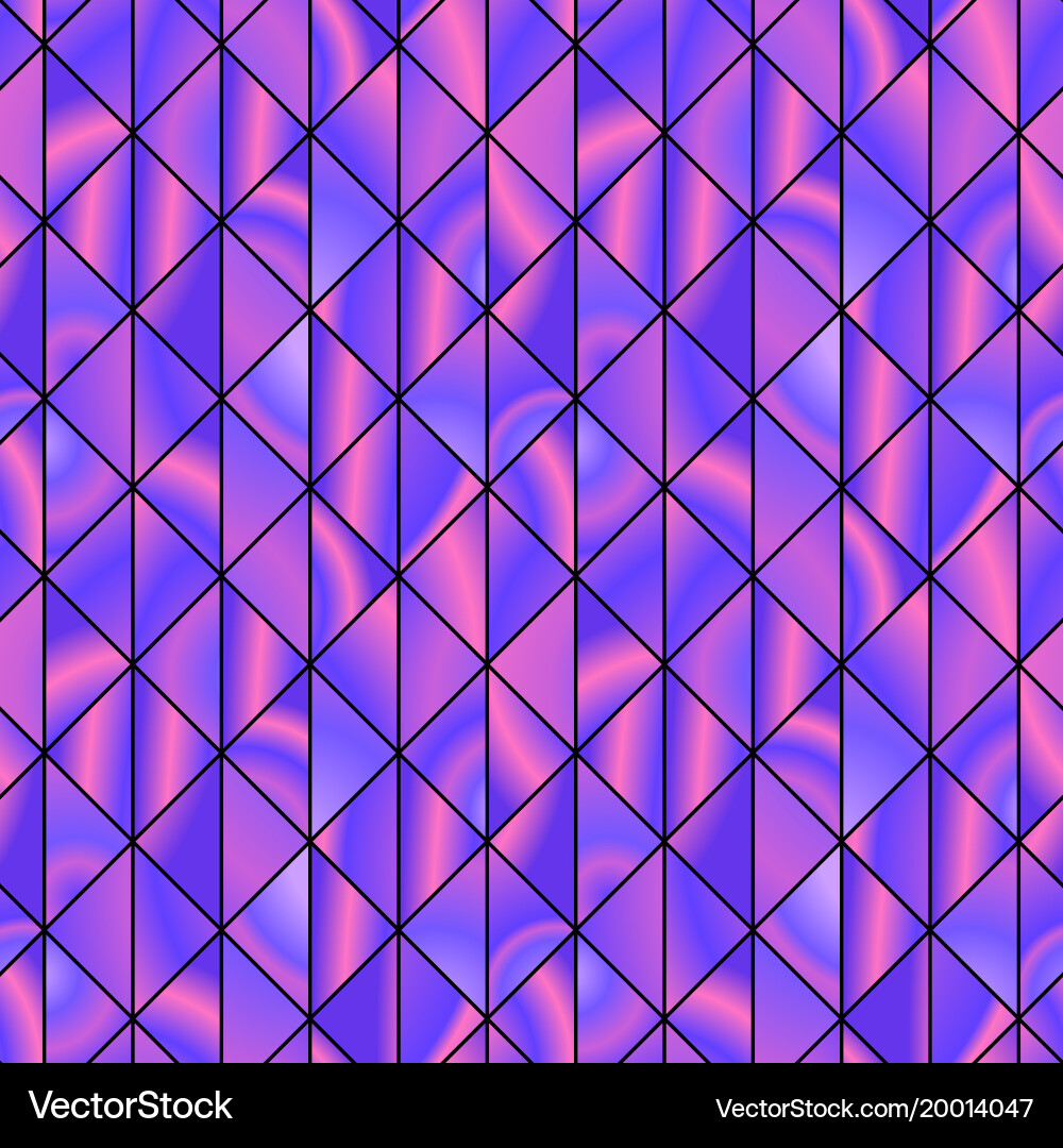 Graphic pattern with vivid violet triangles Vector Image