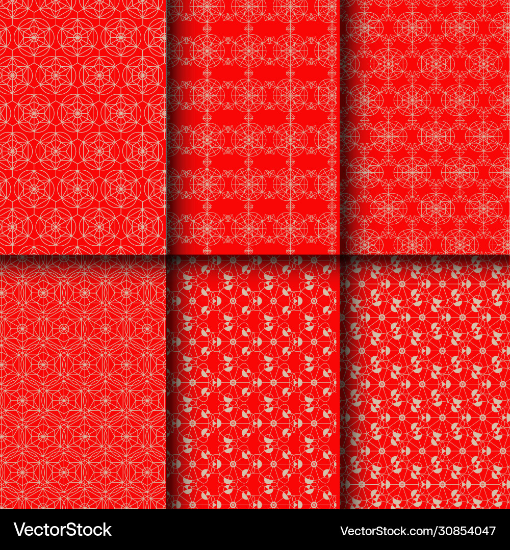 Seamless pattern design with set collection vector image