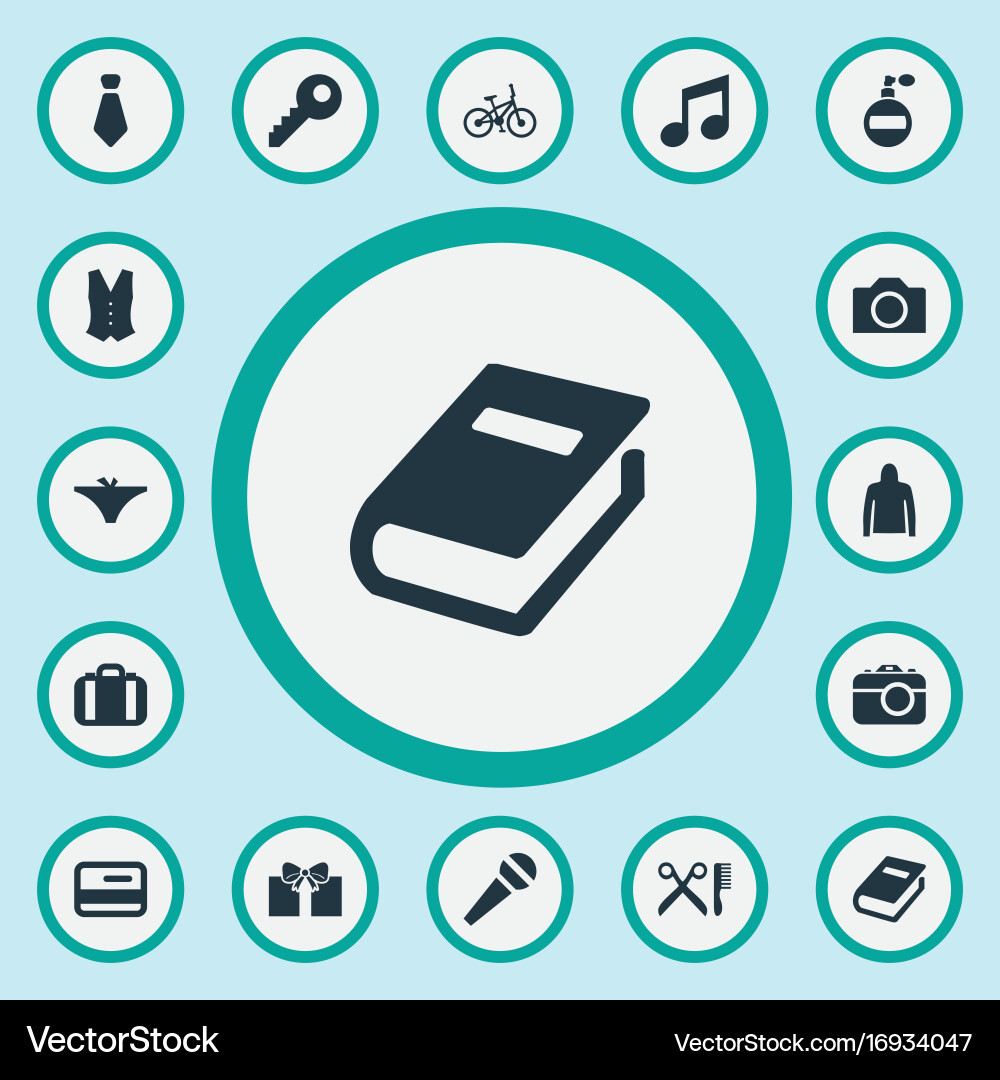 Set of simple instrument icons vector image
