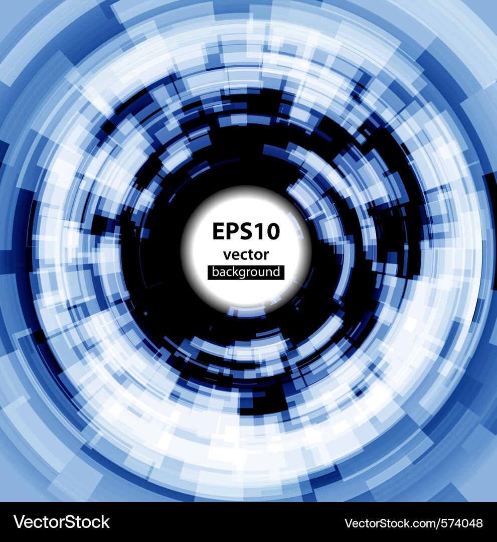 Abstract techno circle background Vector Image