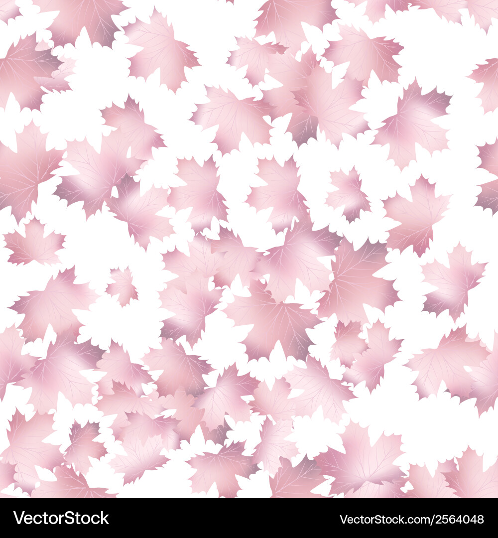 Autumn maple leaves pattern background eps 10 Vector Image