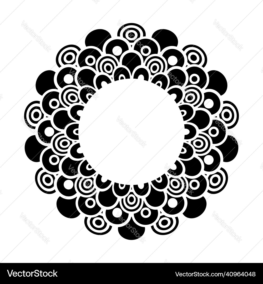 Elegant Circular Pattern vector image