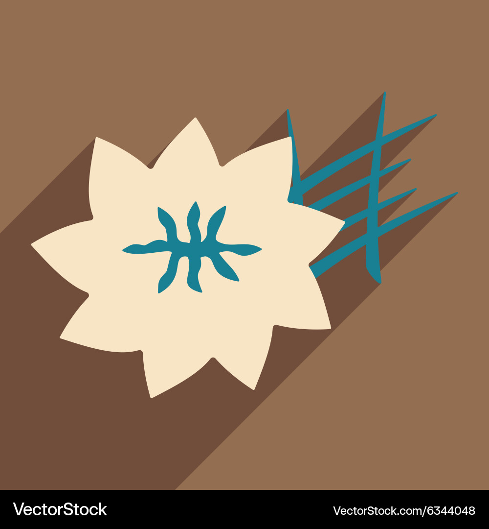 Flat with shadow icon and mobile application Vector Image