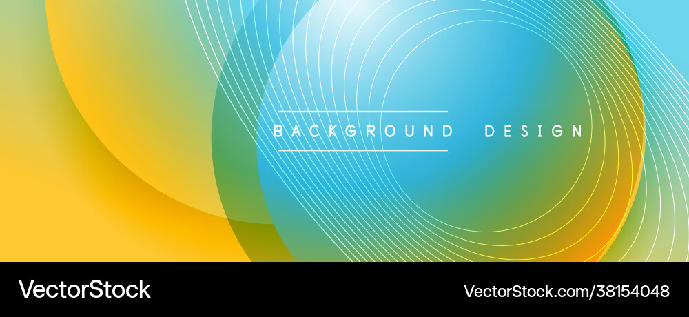 Gradient circles with shadows techno Gradient circles with shadows techno vector image