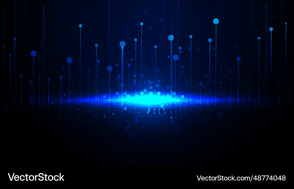 Hi-tech digital data abstract design Hi-tech digital data abstract design vector image