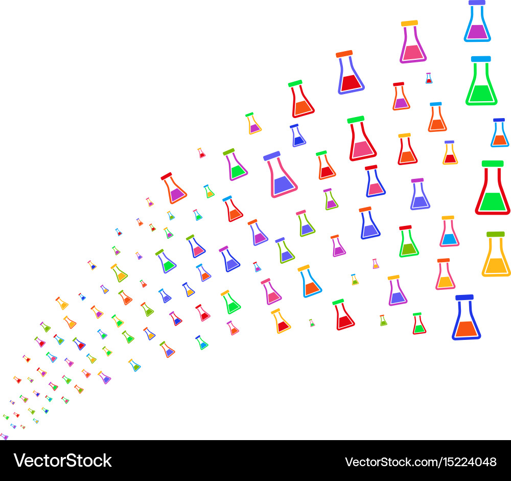 Source stream of flask Vector Image