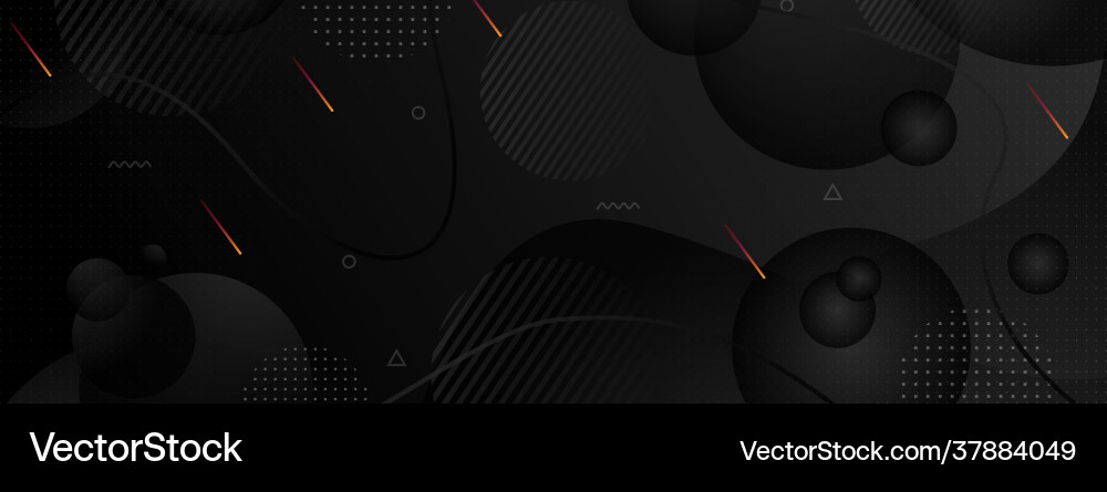 Abstract Black Particle Background vector image